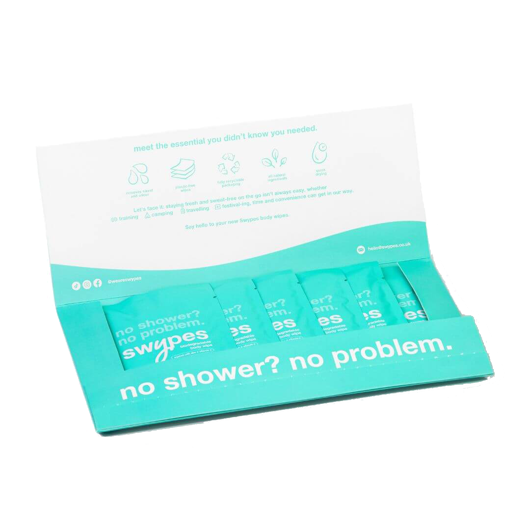 Swypes 6-pack of individually wrapped body wipes